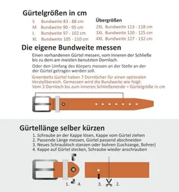 Greenbelts Greenbelts Herren Ledergürtel PERCY – Produktbild 1 von 1