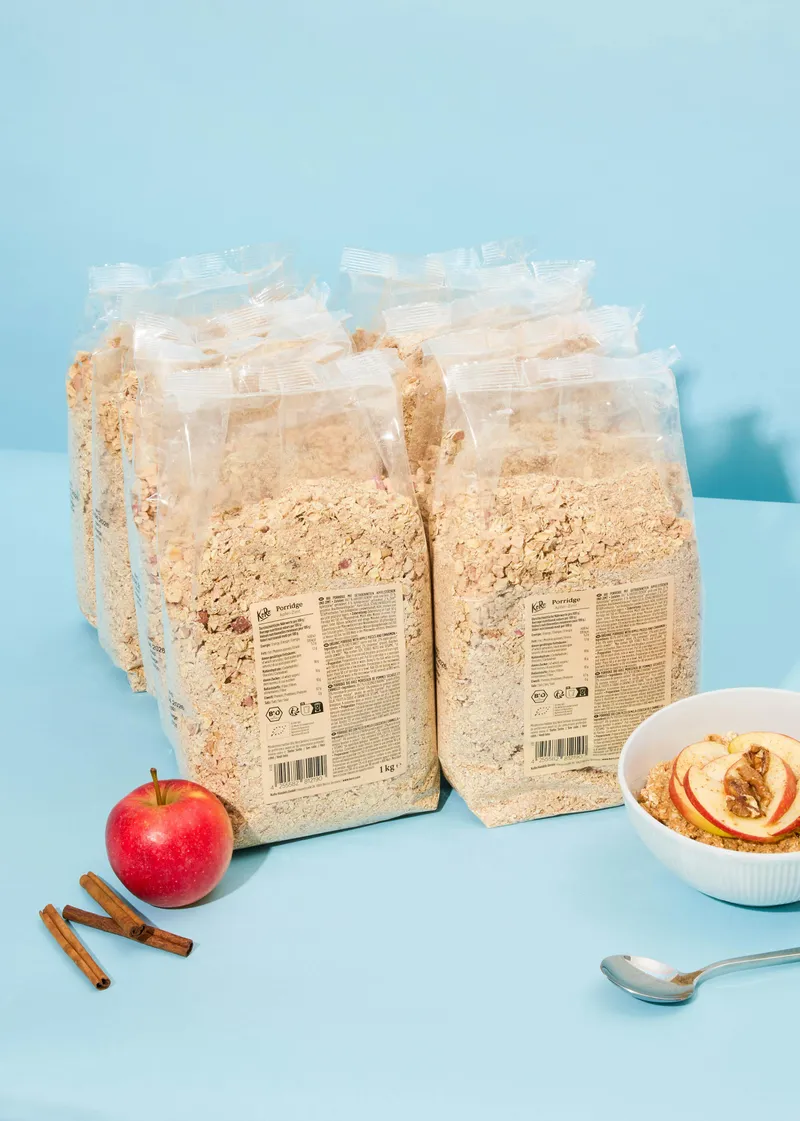 KoRo Bio Apfel-Zimt Porridge 10 x 1 kg – Produktbild 1 von 5