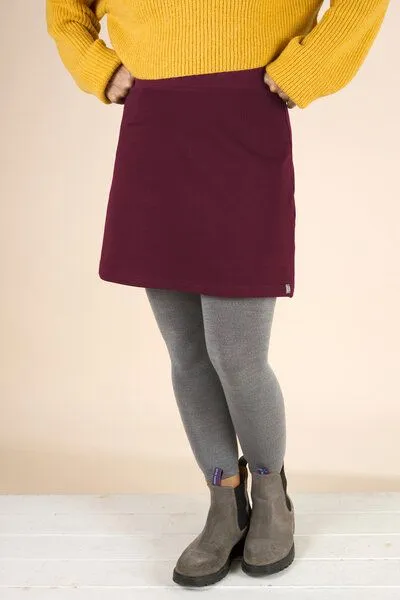 La Gitana La Gitana A-Linien Rock aus Bio Sweat "Auria", Bordeaux, – Produktbild 4 von 4