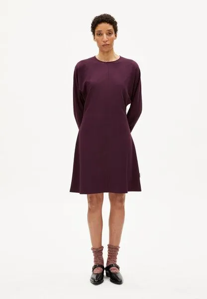 ARMEDANGELS ARMEDANGELS CALINAA Damen Jerseykleid aus LENZING ECOVERO Viskose Mix, Dark cranberry, – Produktbild 4 von 4