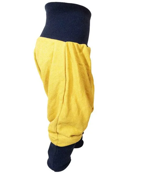 liebewicht liebewicht Yogahose Pumphose Bio Sweat verschiedene Farben nach Wahl, Gelb meliert/blau, – Produktbild 3 von 4