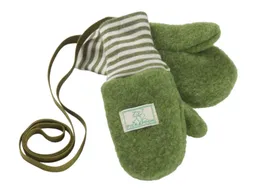 Pickapooh Pickapooh Baby und Kinder Fäustlinge Bio-Merinowolle Fleece moos Gr. 2 (bis 2 Jahre) – Produktbild 1 von 1
