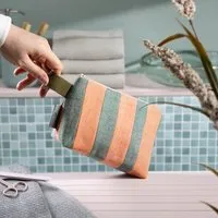 nahtur design nahtur-design Kosmetiktasche aus 100% Leinen | Kleine Leinentasche, No_13 (blau), – Produktbild 1 von 1
