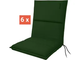 Doppler doppler Auflage "CITY" für Niederlehner, 6er-Pack, 100x48x6 cm, Polyester, moosgrün – Produktbild 1 von 1