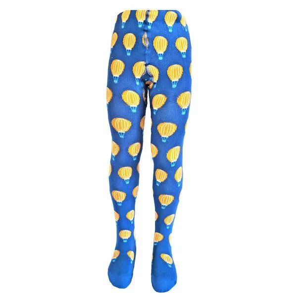 BLS Organic BLS Organic Kinderstrumpfhose mit Ballon-Design, Blau, – Produktbild 1 von 1