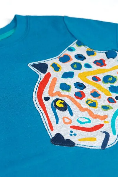 Frugi Frugi T-Shirt mit Jaguar, Kurzarm – Produktbild 2 von 2