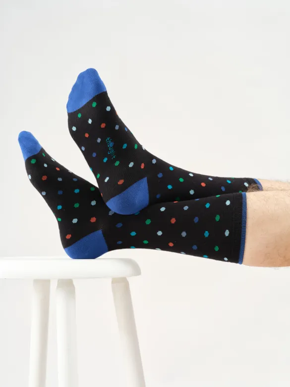 Thought Socken Modell: Dapper Dots, Black marl, – Produktbild 1 von 1