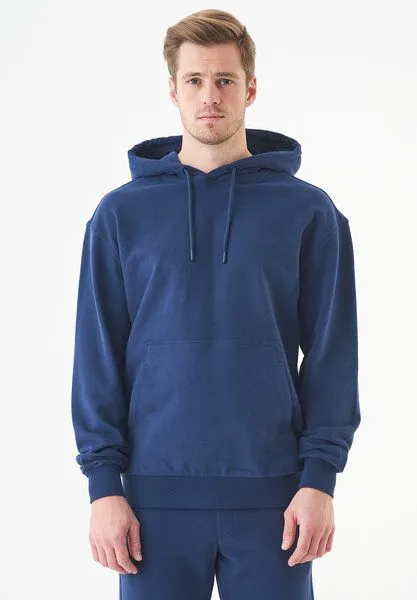 ORGANICATION ORGANICATION ESSENTIALS-HALKI-Unisex Soft Touch Hoodie aus Bio-Baumwolle, Navy, – Produktbild 1 von 4