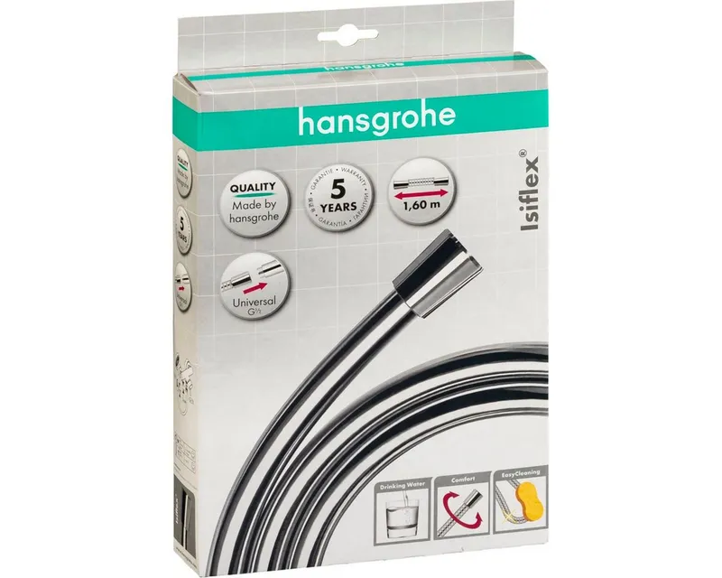 Hansgrohe Hansgrohe Waschbeckenbrause Isiflex Brauseschlauch 160cm chrom, Silberfarben, – Produktbild 1 von 1