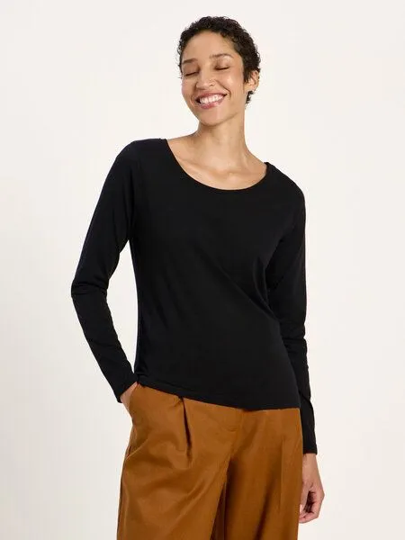 LANIUS LANIUS Basic-Langarmshirt, Black, – Produktbild 2 von 4
