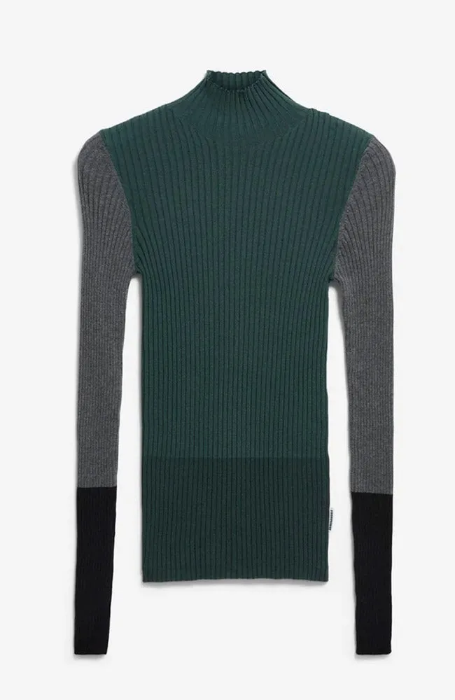 ARMEDANGELS ARMEDANGELS Damen vegan Top-Alaania Patch Midnight Reef, Grün, – Produktbild 1 von 1