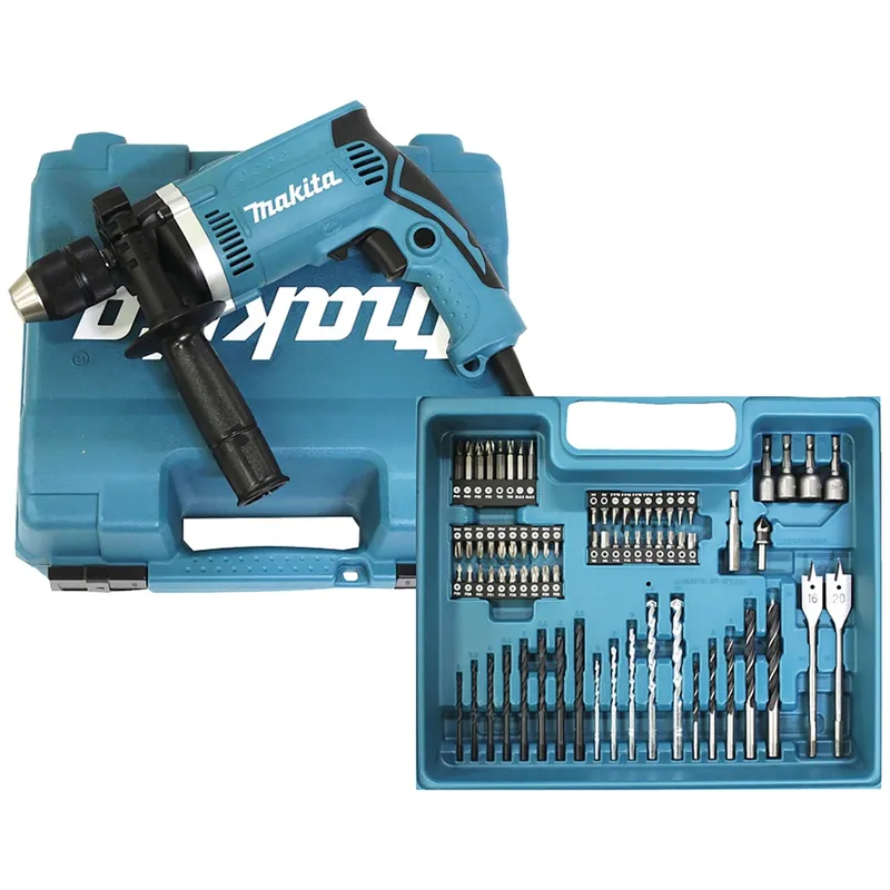 Makita Makita Schlagbohrmaschine-Set "HP1631KX3" 710W, 74-teilig – Produktbild 2 von 2