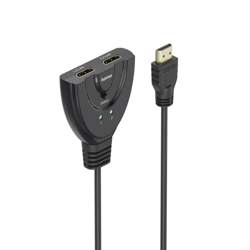 Hama Hama 4K HDMI™-Umschalter 2x1, 2x HDMI™-Buchse - 1x HDMI™-Stecker – Produktbild 1 von 3