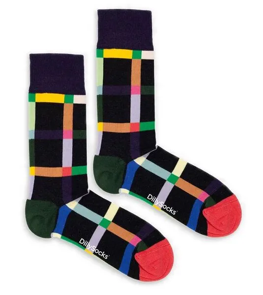 DillySocks DillySocks Socken Multicolor Maze aus Biobaumwoll-Mix, Mehrfarbig, – Produktbild 1 von 6