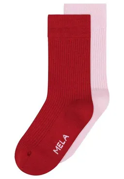 MELA MELA Gerippte Socken 2 Paare aus 100% Bio-Baumwolle – Produktbild 1 von 1