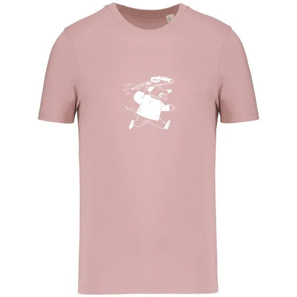 Greenspired Greenspired Basic Bio T-Shirt Pizzadog Nr. 4 ( 155g/m² XXS - 5 XL, Blütenrosa, – Produktbild 1 von 1