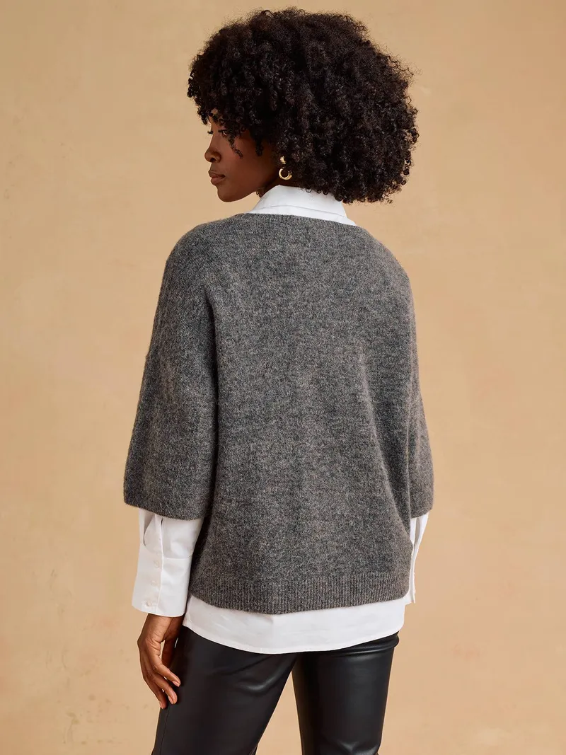 Envie De Fraise Pullover für Schwangerschaft & Stillzeit, Schokolade, – Produktbild 2 von 4