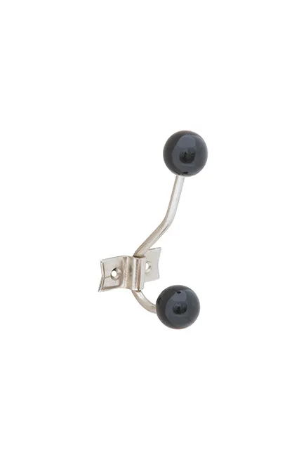 Tranquillo Garderobenhaken RETRO grey - schwarz – Produktbild 1 von 1