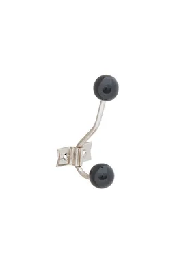 Tranquillo Garderobenhaken RETRO grey - schwarz – Produktbild 1 von 1