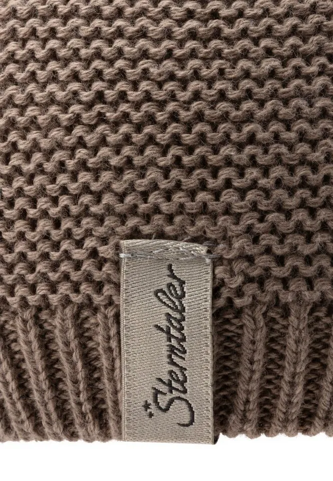 Sterntaler Sterntaler Strickmütze GOTS Strickmütze Ohren (1-St), Braun|bunt, – Produktbild 5 von 5