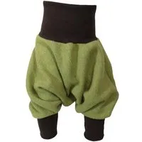 liebewicht liebewicht Yogahose Sarouelhose Pumphose Wolle verschiedene Farben nach Wahl, Moosgrün/dunkelbraun, – Produktbild 1 von 1