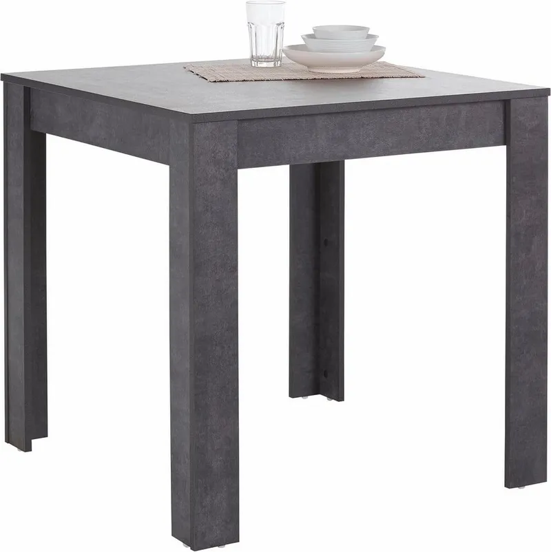 OTTO home Esstisch Meigh (OTTO-Choices), Breite 80 cm, in verschiedenen Farbvarianten erhältlich, Grau, – Produktbild 4 von 4