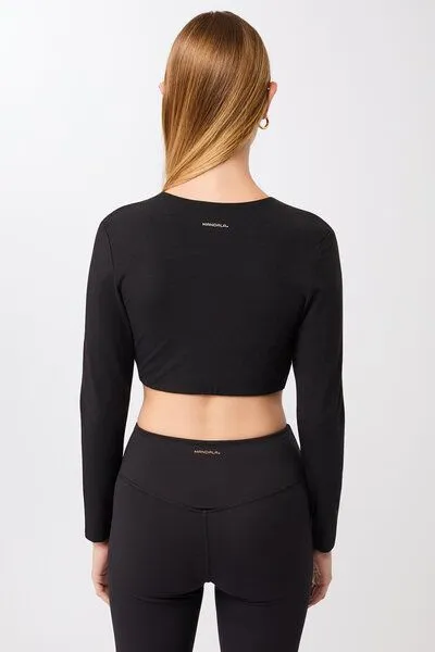 mandala Mandala Support Top Longsleeve, Black (schwarz), – Produktbild 3 von 5