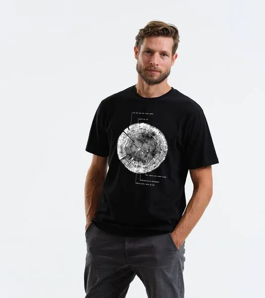 Gary Mash GARY MASH T-Shirt Liferings aus Biobaumwolle, Schwarz, – Produktbild 3 von 3