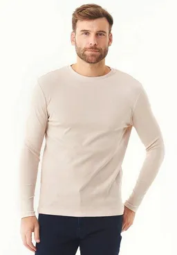 ORGANICATION ORGANICATION Geripptes Langarmshirt aus Bio-Baumwolle – Produktbild 1 von 1