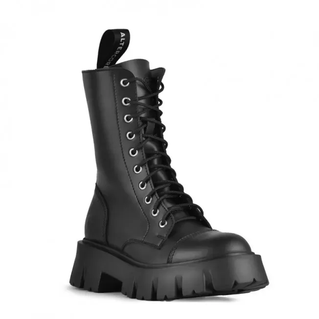 Altercore Altercore Damen vegan Stiefel Glown, Schwarz, – Produktbild 3 von 3