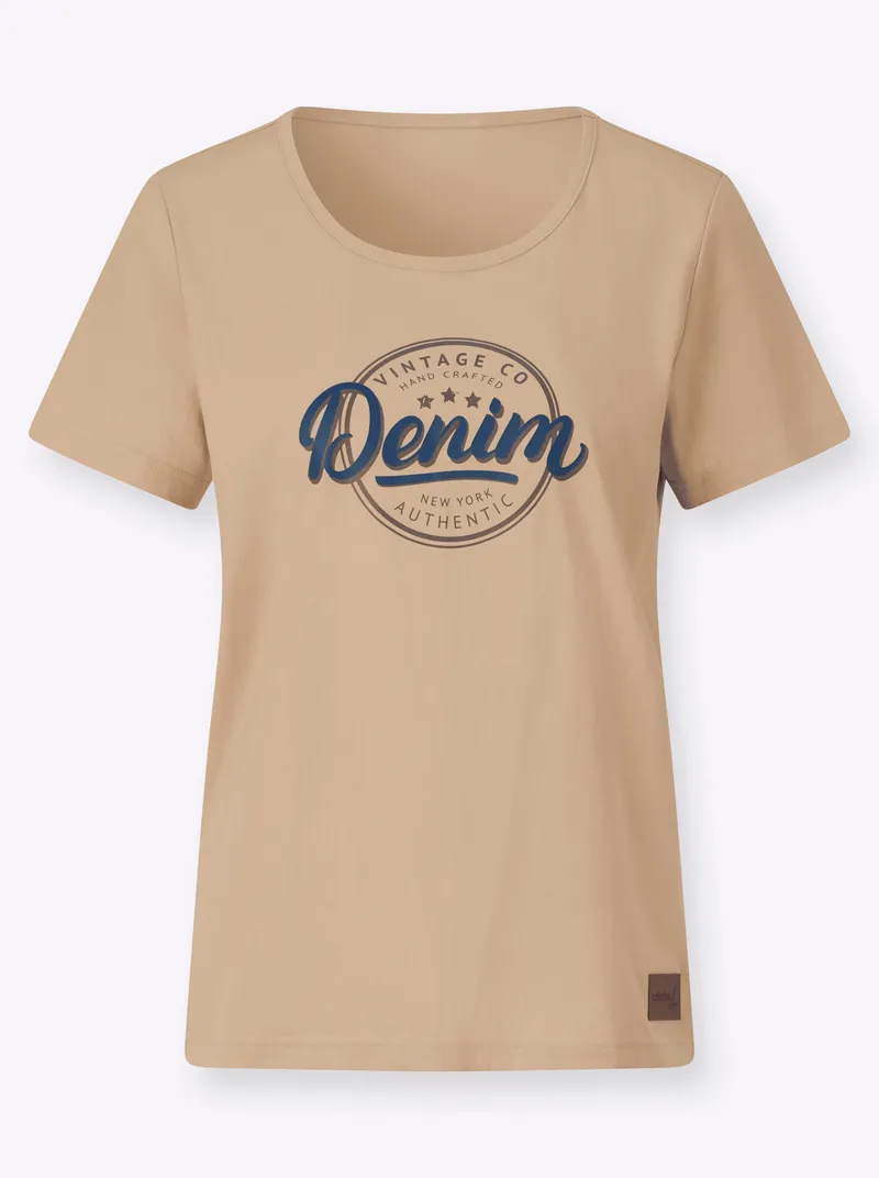 Witt Kurzarmshirt beige, Beige, – Produktbild 1 von 2
