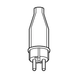 Merten Merten Vollgummi-Stecker 3-polig | Schutzkontaktstecker – Produktbild 1 von 1