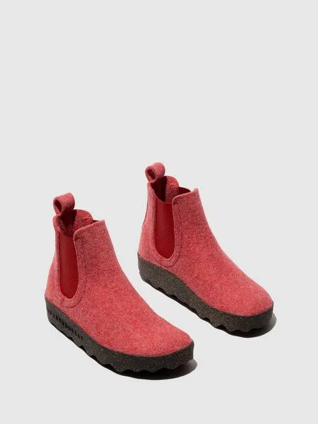 ASPORTUGUESAS Asportuguesas Filz Boot Caia, Ruby red, – Produktbild 4 von 4