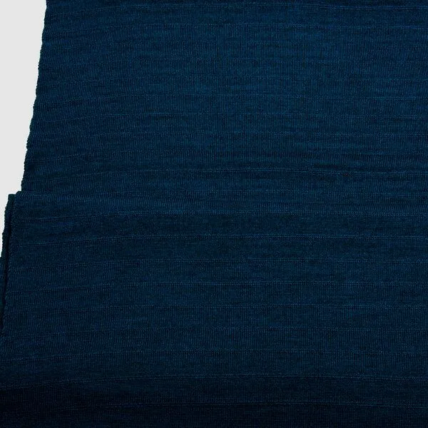 LANARTO slow fashion LANARTO slow fashion Schal Uni einfarbig gestrickt aus mulesingfreier Merinowolle, Blau, – Produktbild 2 von 2