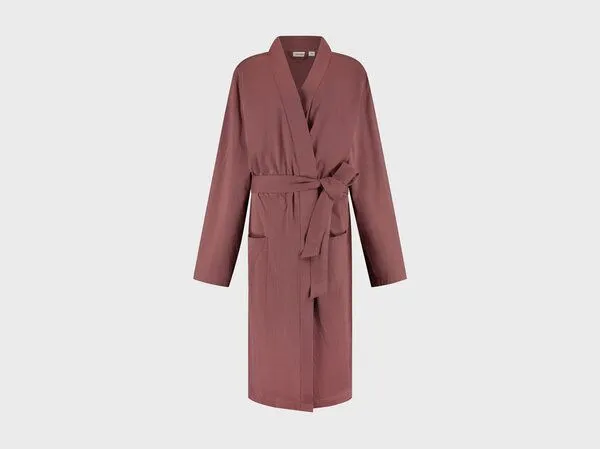 Yumeko Bademantel Jersey Damen/Herren "Yumeko" aus Bio-Baumwolle, Evening rose, – Produktbild 1 von 2