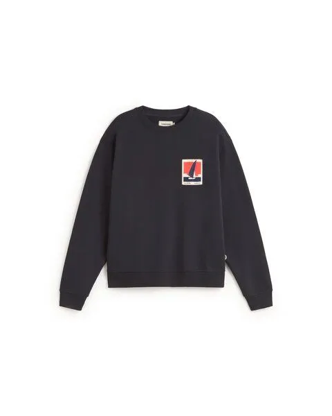 thinking mu thinking mu Optimist Navy Leon Sweatshirt, Dunkelblau (navy), – Produktbild 3 von 4