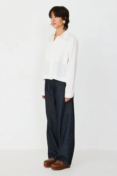 SKFK SKFK Langarm-Bluse KASILDA, White, – Produktbild 2 von 3