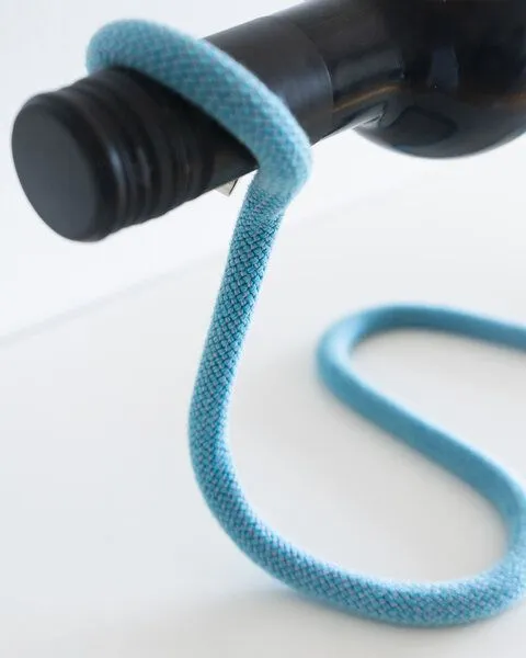 soulseil soulseil Wein-/ Bücherständer 2 in 1, Seil, Blau, – Produktbild 1 von 4
