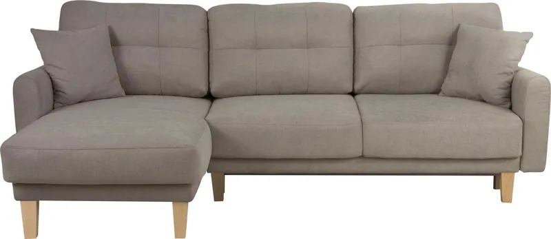 OTTO home Ecksofa TRIPLO optionale Schlafsofa mit Bettkasten, Maße B/T/H: 234/164/89 cm, L-Form wahlweise mit Bettfunktion - Liegefläche 132x210 cm, Braun, – Produktbild 3 von 5