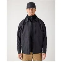 KnowledgeCotton Apparel KnowledgeCotton Apparel Jacke VENT CANVAS 200 aus Bio-Baumwolle - Herren, Schwarz (black jet), – Produktbild 1 von 1
