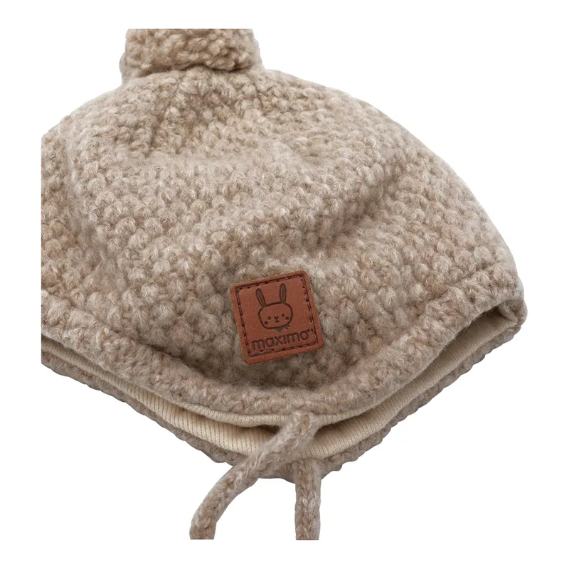 Maximo Maximo Winter-Strickmütze mit Bommel, Beige | braun, – Produktbild 1 von 1