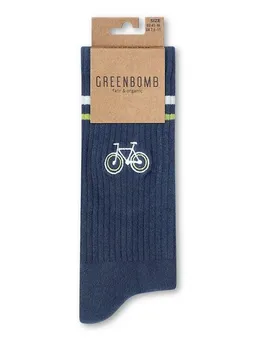 GreenBomb GREENBOMB Bike Loop 2 Tennis Socks - Lässige Socken aus Bio-Baumwoll Mix / hochwertiger Print / Fair & Vegan – Produktbild 1 von 1