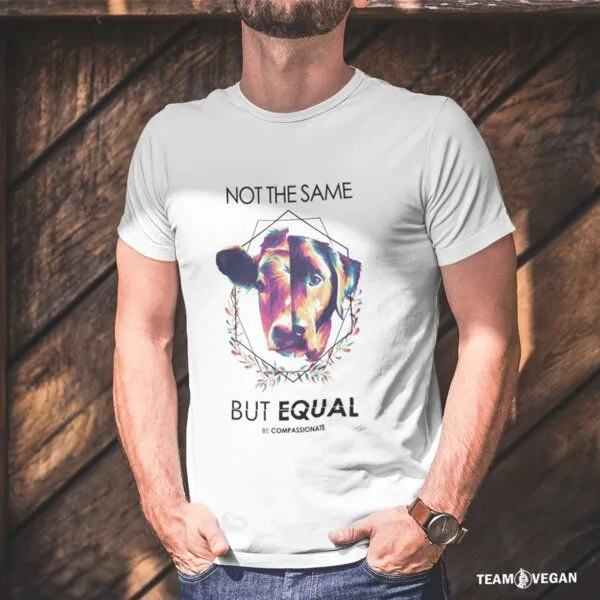 Team Vegan Team Vegan Unisex Organic Shirt 100% Bio-Baumwolle, Schwarz, – Produktbild 3 von 4