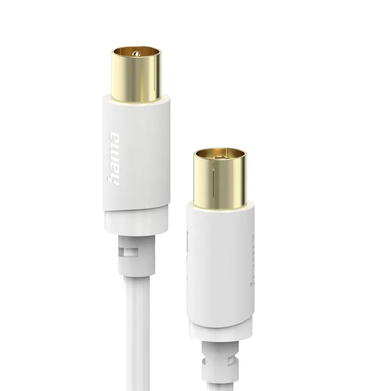 Hama Hama Antennen-Kabel, Koax-Stecker - Koax-Kupplung, vergoldet, 1,5 m, 120 dB – Produktbild 3 von 3