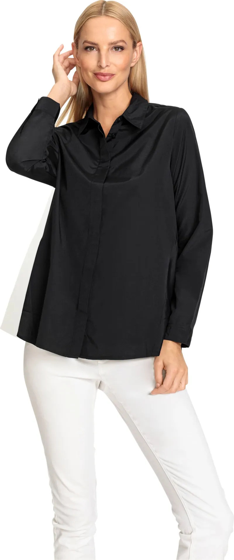 heine Longbluse schwarz, Schwarz, – Produktbild 2 von 2