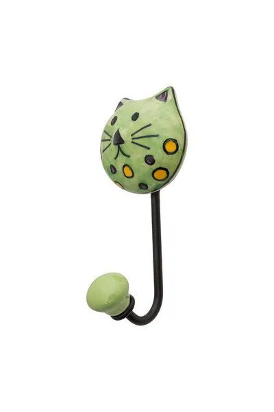Tranquillo Tranquillo Wandhaken MEOW, Grün, – Produktbild 3 von 5