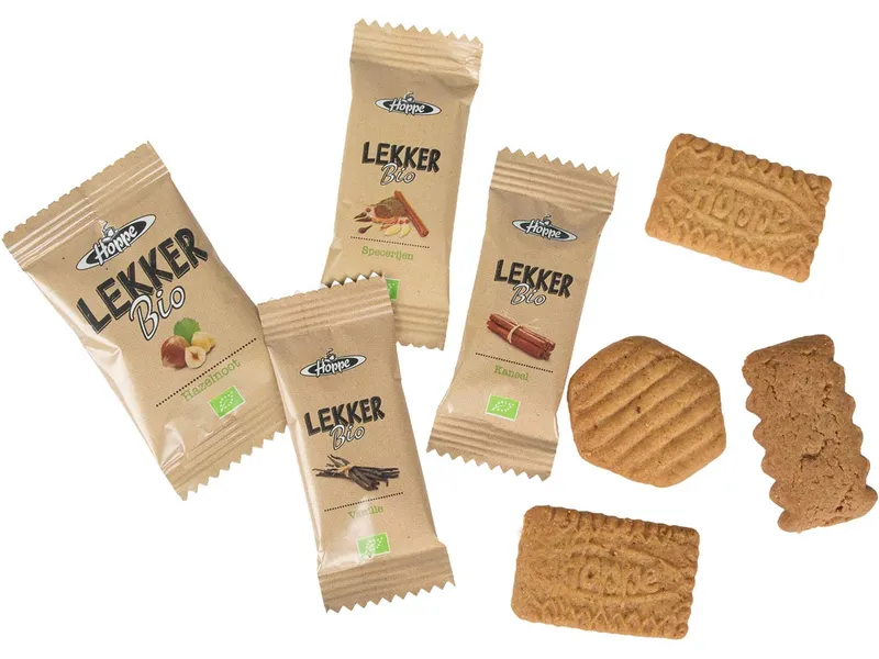 HOPPE Hoppe Bio-Kekse zur Kaffee-und Teebeilage 'Lekker', 150 Stk. – Produktbild 1 von 1