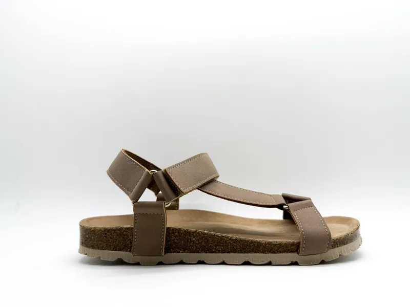 thies thies Herren vegan Sandalen Eco Bio Trek Elefant Grau, Beige, – Produktbild 1 von 2