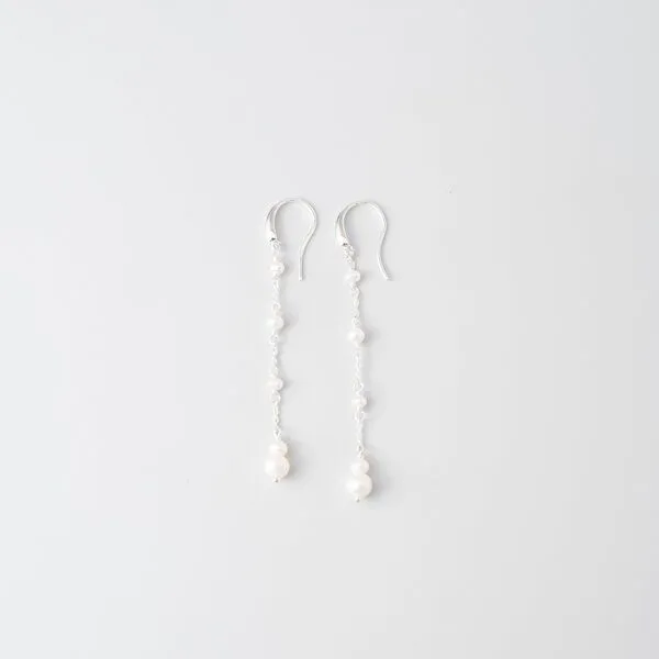 fejn jewelry fejn jewelry Ohrringe 'station pearl' mit Süßwasserperlen, Silber, – Produktbild 1 von 4