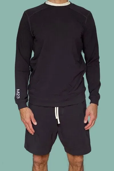 M23 M23 Herren Pullover aus Bio-Baumwolle, Modell „Phil“, Lakritz, – Produktbild 1 von 2